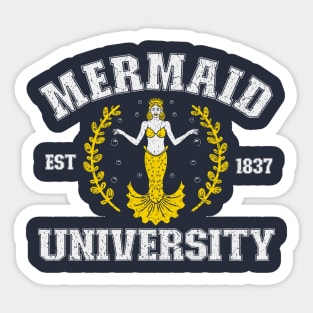 Mermaid University Sticker